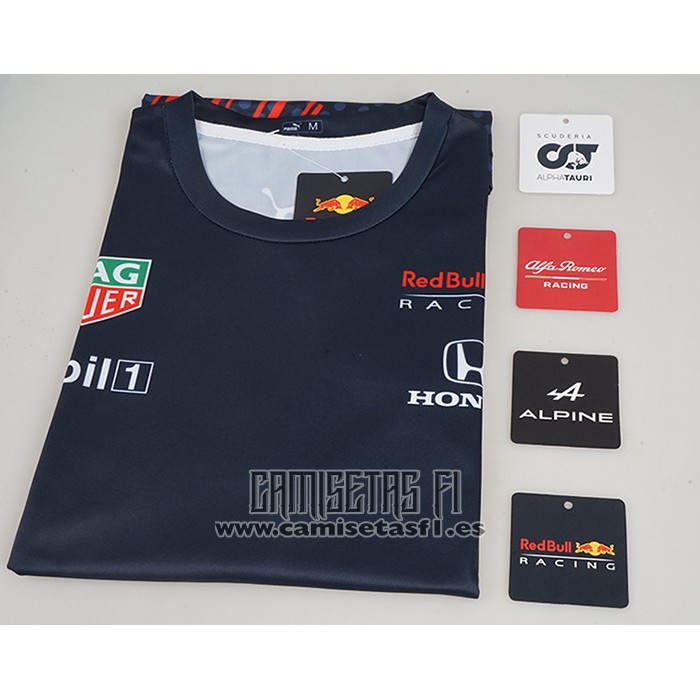 Camiseta Red Bull Racing F1 Azul Oscuro Manga Larga